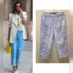 Vanderbilt Printed Jeans Art Deco Dopamine Y2K Size 6